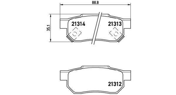 MAGNETI MARELLI stabdžių trinkelių rinkinys, diskinis stabdys 363700428017